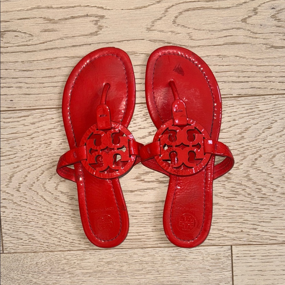 Tory Burch Red Logo Sandals